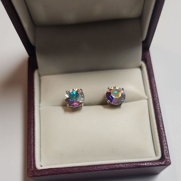 Jacmel Mauritius JCM Iridescent Stud Earrings - Picture 1 of 4